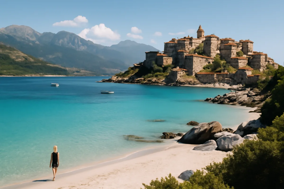 Tour della Corsica: spiagge caraibiche, montagne e borghi storici