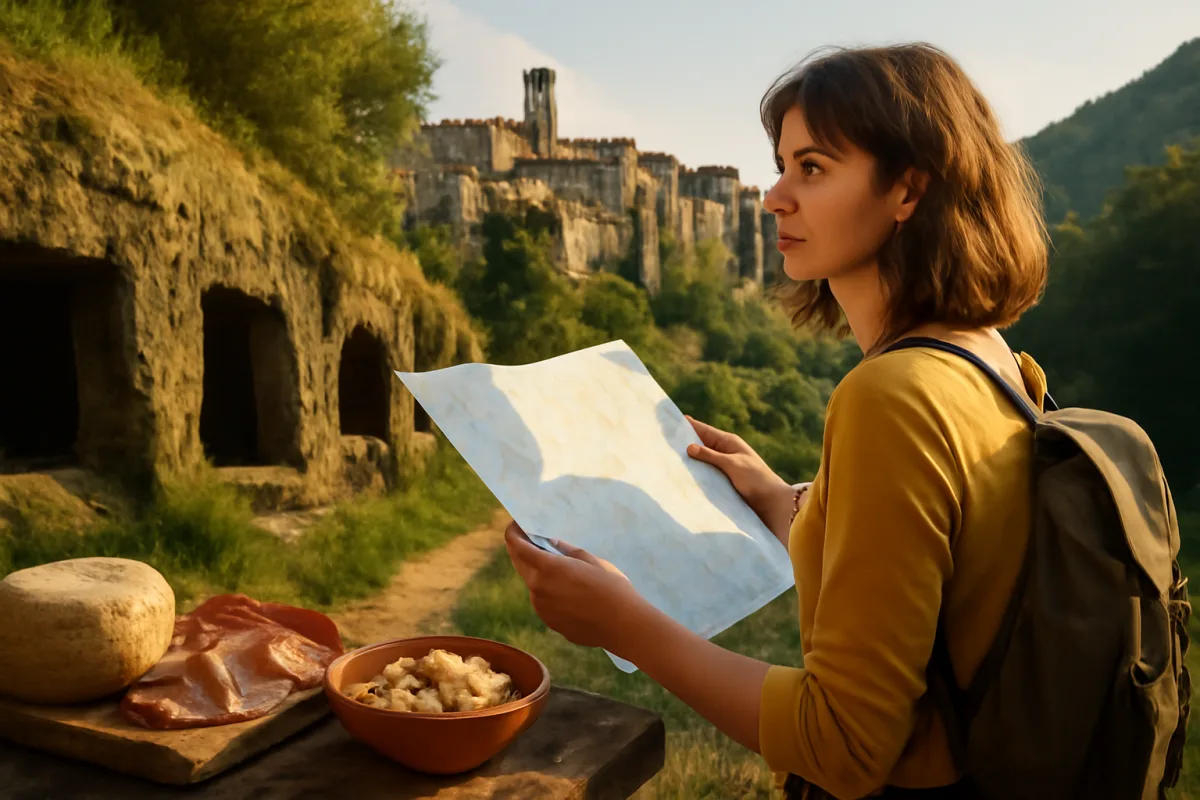 Un viaggio nella Tuscia: borghi, necropoli etrusche e sapori della tradizione